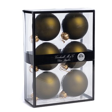 Набор зеленых шаров из 6 шт